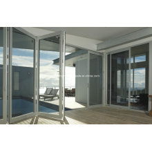 Quick Installed Luxury Class Double Glass Aluminium Folding Doors